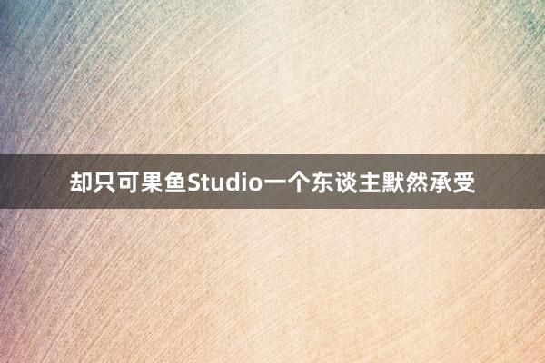 却只可果鱼Studio一个东谈主默然承受